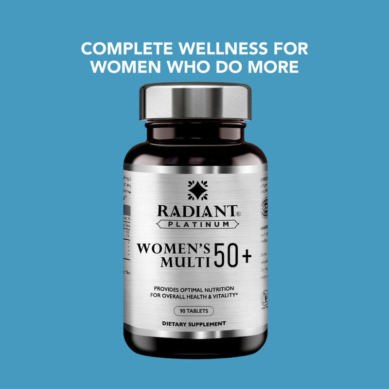 radiant platinum multivitamin women's 50+ tab