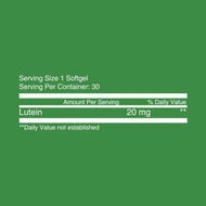 faces lutein 20mg softgels