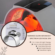 RADIANCE GLOW ADVANCED 7 SPECTRUM LED FACIAL SPA faces radiance glow advanced 7 spectrum led facial spa