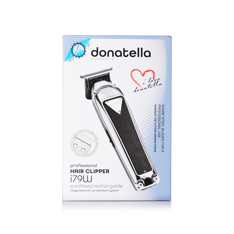 nuova donatella ماكينة حلاقة فضية لاسلكية قابلة لإعادة الشحن