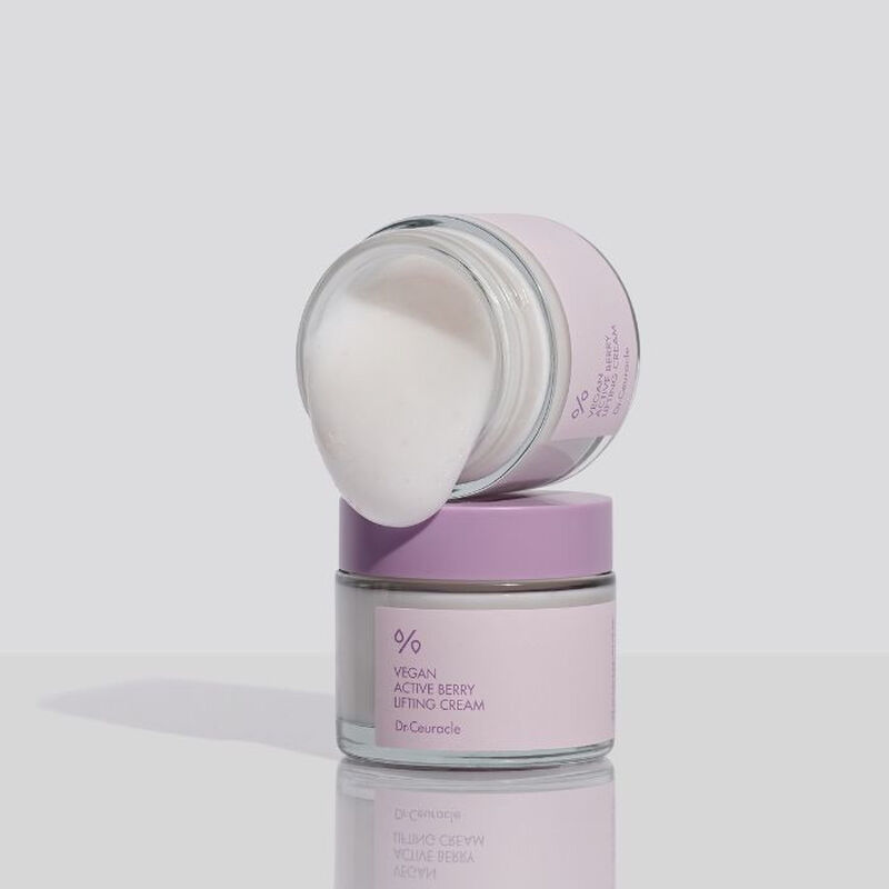 dr. ceuracle vegan active berry lifting cream, firming moisturizer for elastic, plump skin