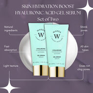 2 x SKIN HYDRATION BOOST HYALURONIC ACID GEL SERUM 30ml faces 2 x skin hydration boost hyaluronic acid gel serum 30ml