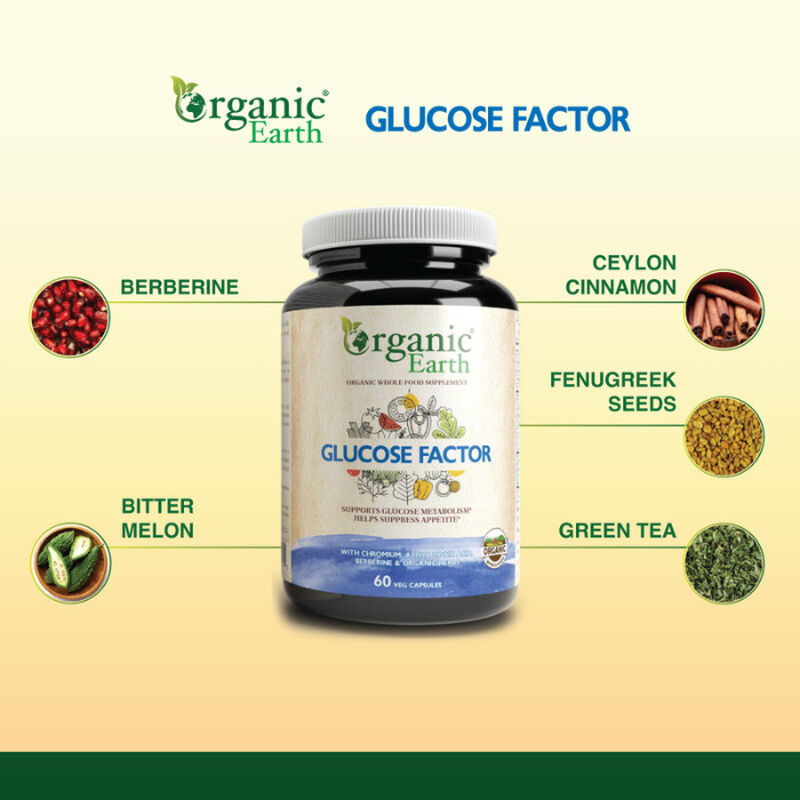 organic earth glucose factor vcapsules