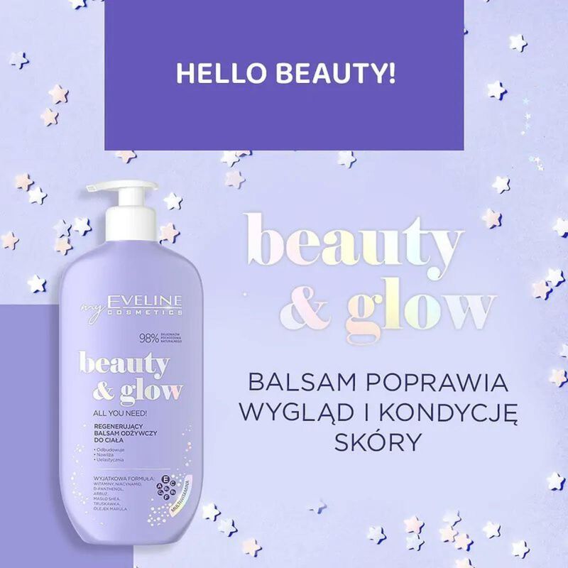 eveline beauty & glow regenerating and nourishing body lotion