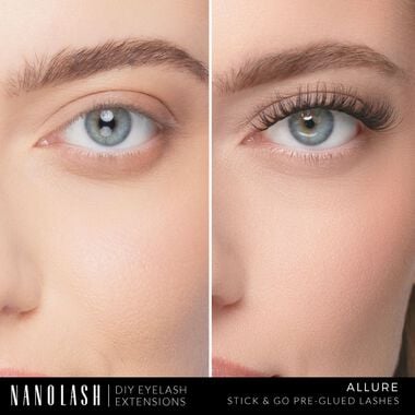 DIY Stick & Go Pre-glued Lashes Allure Short faces diy stick go pre glued lashes allure short
