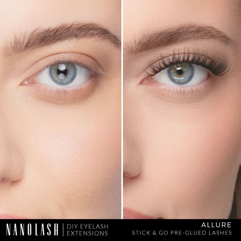 nanolash diy stick & go preglued lashes allure short