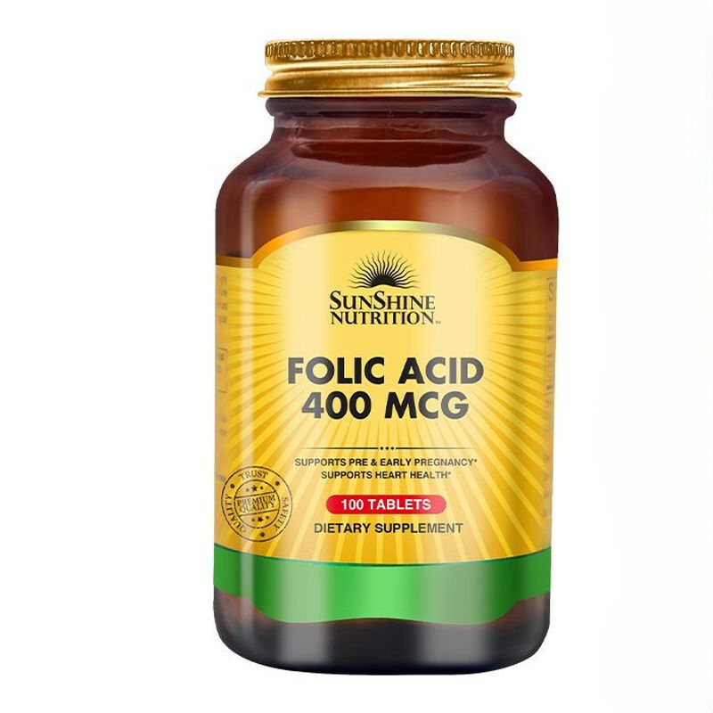 sunshine nutrition folic acid 400 mcg