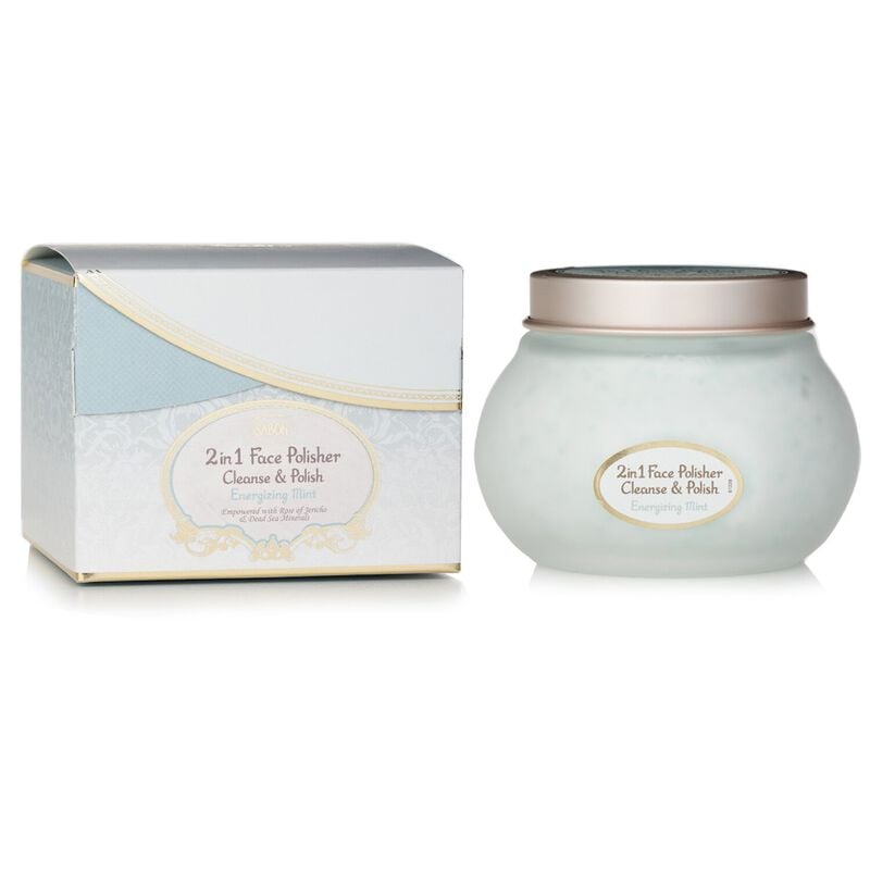 sabon 2 in 1 face polisher energizing mint face polisher