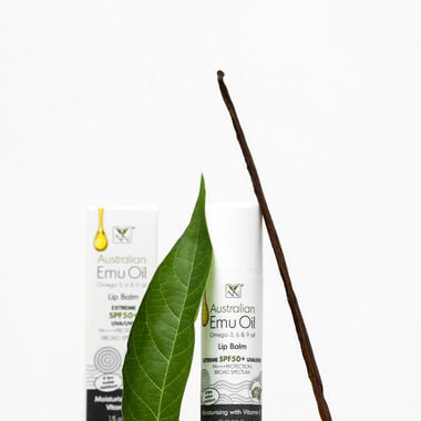 faces natural emu oil lip balm spf 50