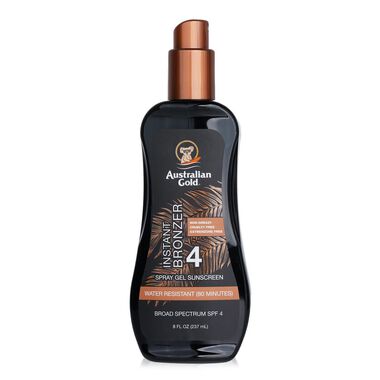 Spray Gel Sunscreen SPF 4 with Instant Bronzer faces spray gel sunscreen spf 4 with instant bronzer