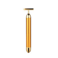 24K GOLD MICRO PULSE FACIAL MASSAGER T-BAR faces 24k gold micro pulse facial massager t bar