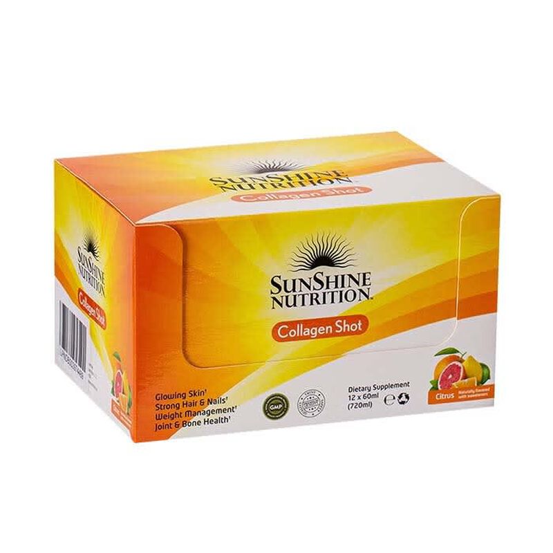 sunshine collagen shots citrus flavor