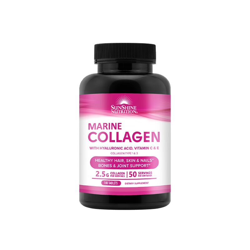 sunshine nutrition marine collagen with vitamin c&e
