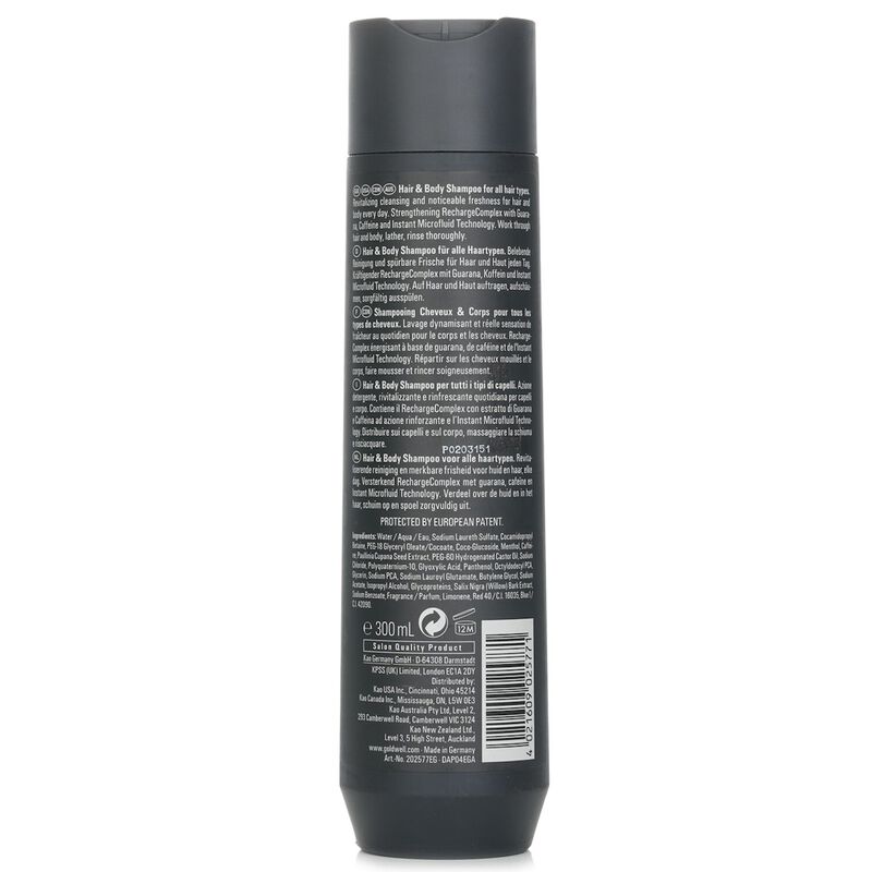 goldwell dual senses men hair & body shampoo