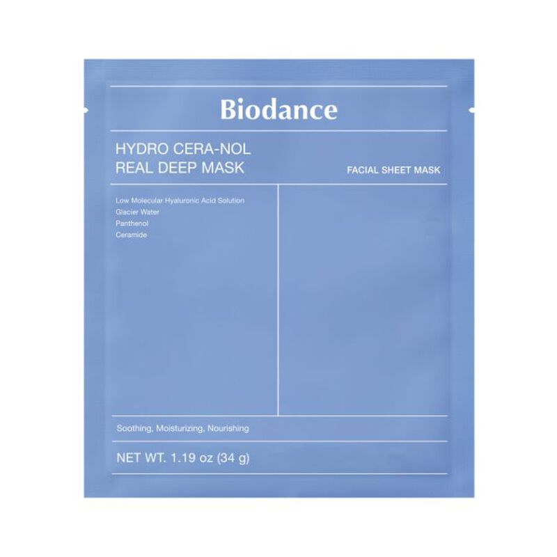 biodance hydro ceranol real deep hydrogel sheet mask