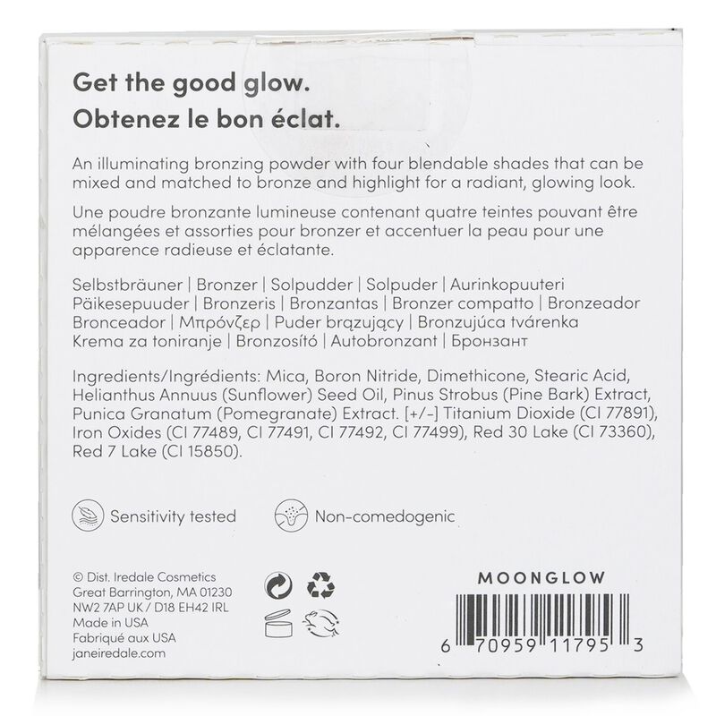 جين إيريديل باليت برونزر لمعان إعادة تعبئة