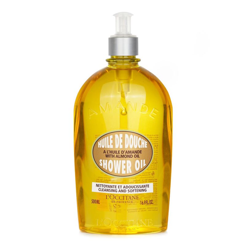 l'occitane almond cleansing & softening shower oil