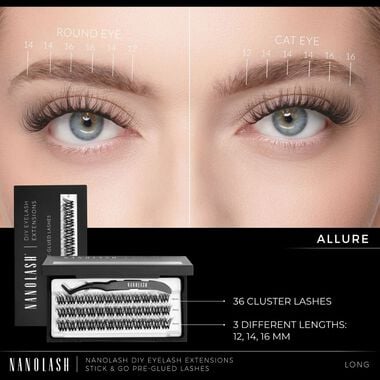 DIY Stick & Go Pre-glued Lashes Allure Short faces diy stick go pre glued lashes allure short