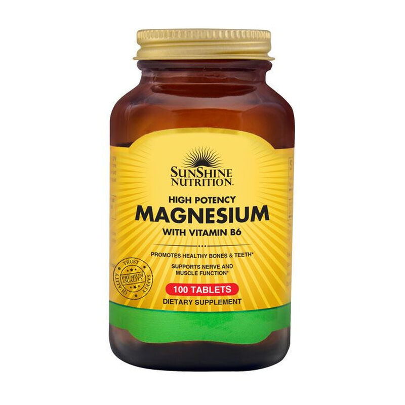 sunshine nutrition high potency magnesium with vitamin b6
