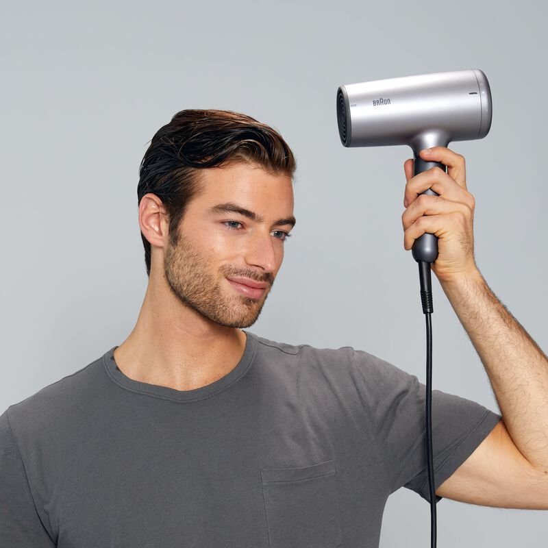براون braun hair dryer, htdc motor, 2200 watts, +3 attachments