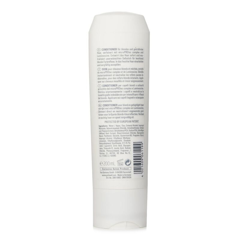goldwell dual senses blondes & highlights antiyellow conditioner