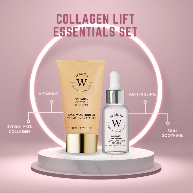 إرث سكين لندن skin lifter boost collagen moisturiser 50ml + skin lifter boost collagen eye serum 15m