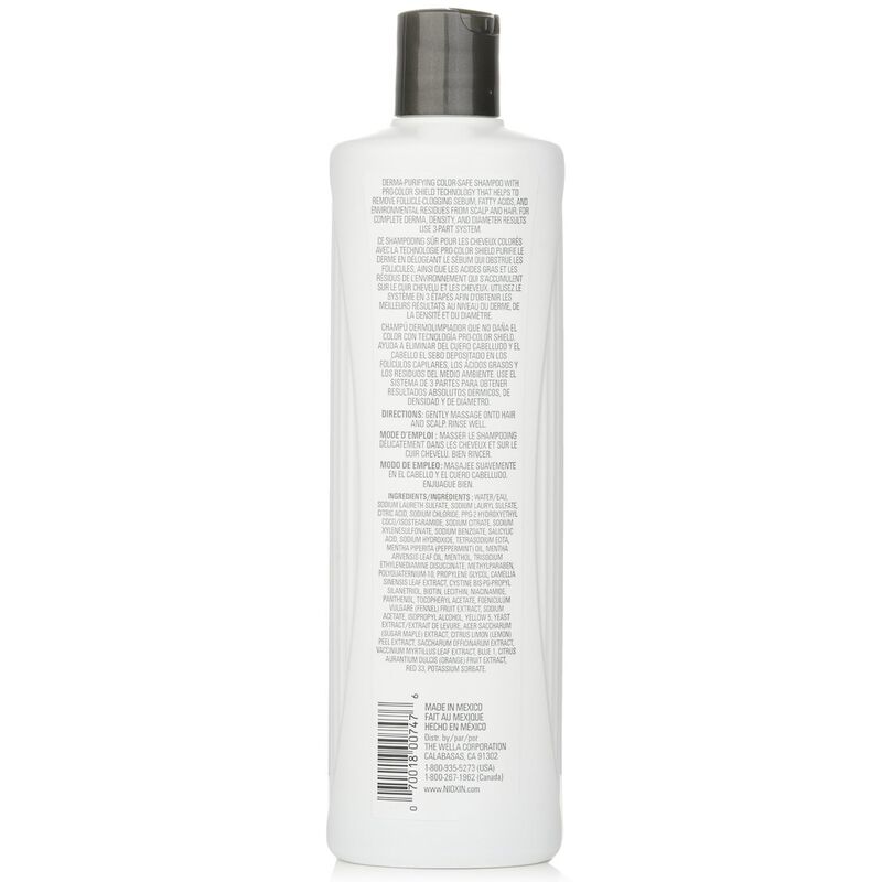 nioxin derma purifying system 4 cleanser shampoo
