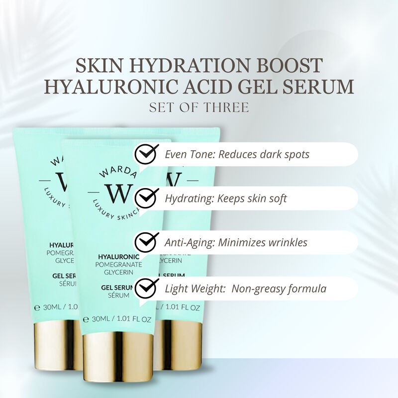 إرث سكين لندن 3 x skin hydration boost hyaluronic acid gel serum 30ml