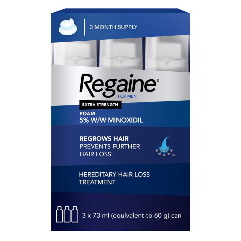 regaine men foam 5%  triple pack