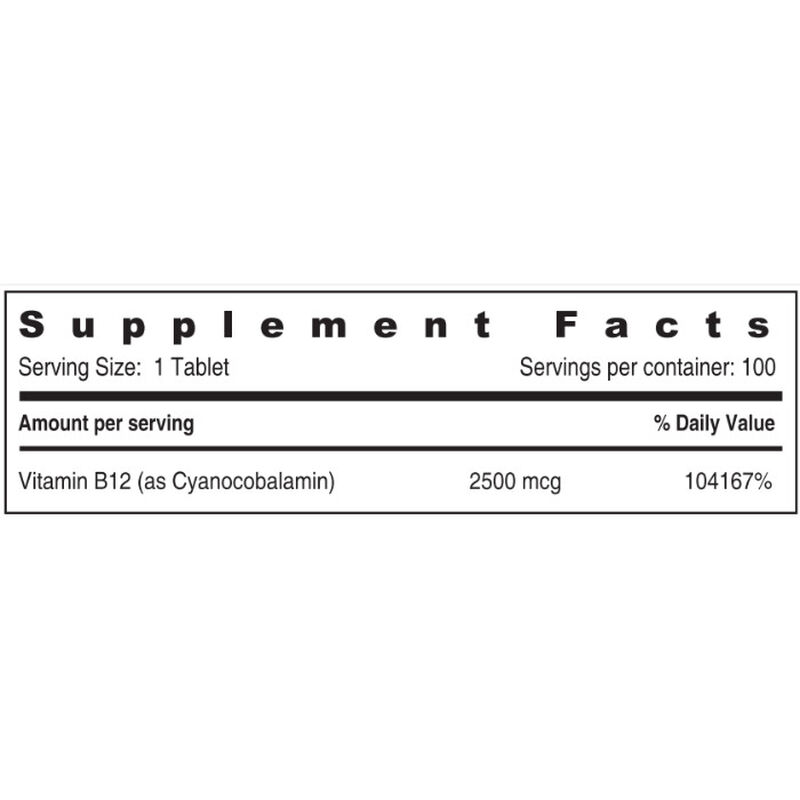 sunshine فيتامين b12 2500 ميكروغرام، أقراص سريعة المفعول