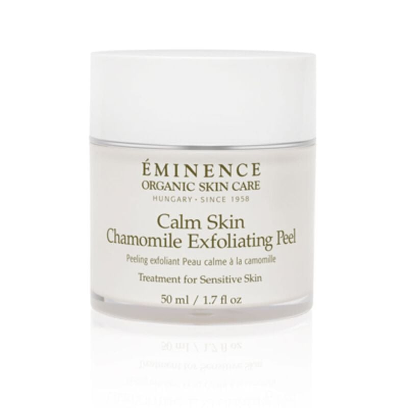 eminence organic skin care calm skin chamomile exfoliating peel