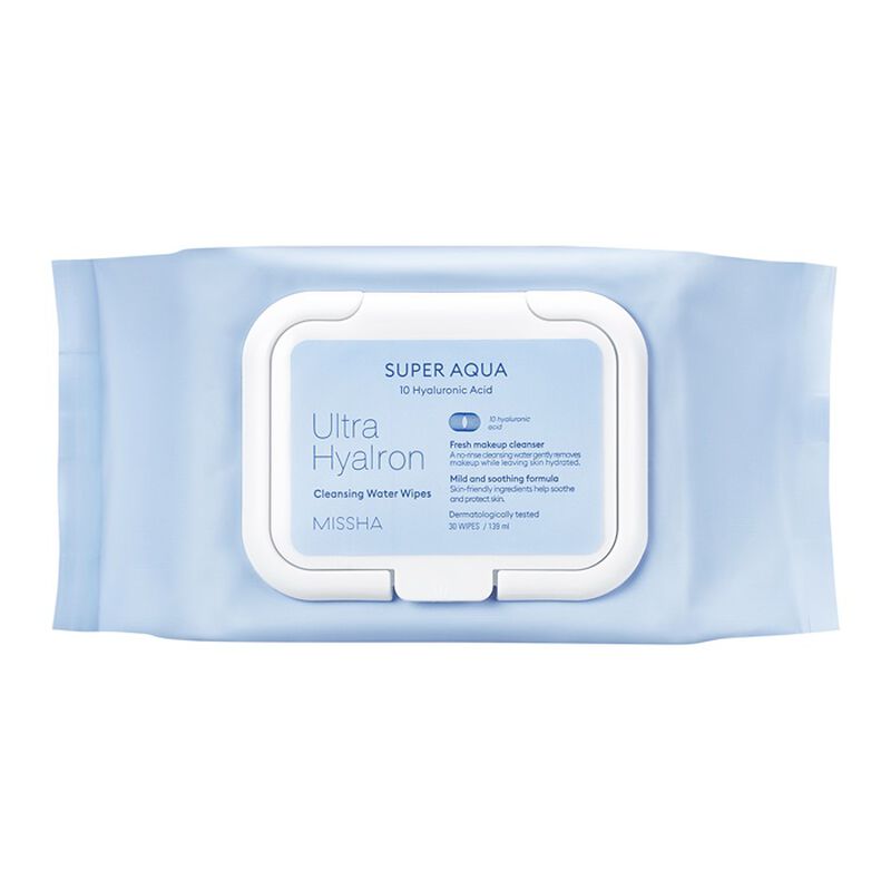 missha super aqua ultra hyalron water wipes