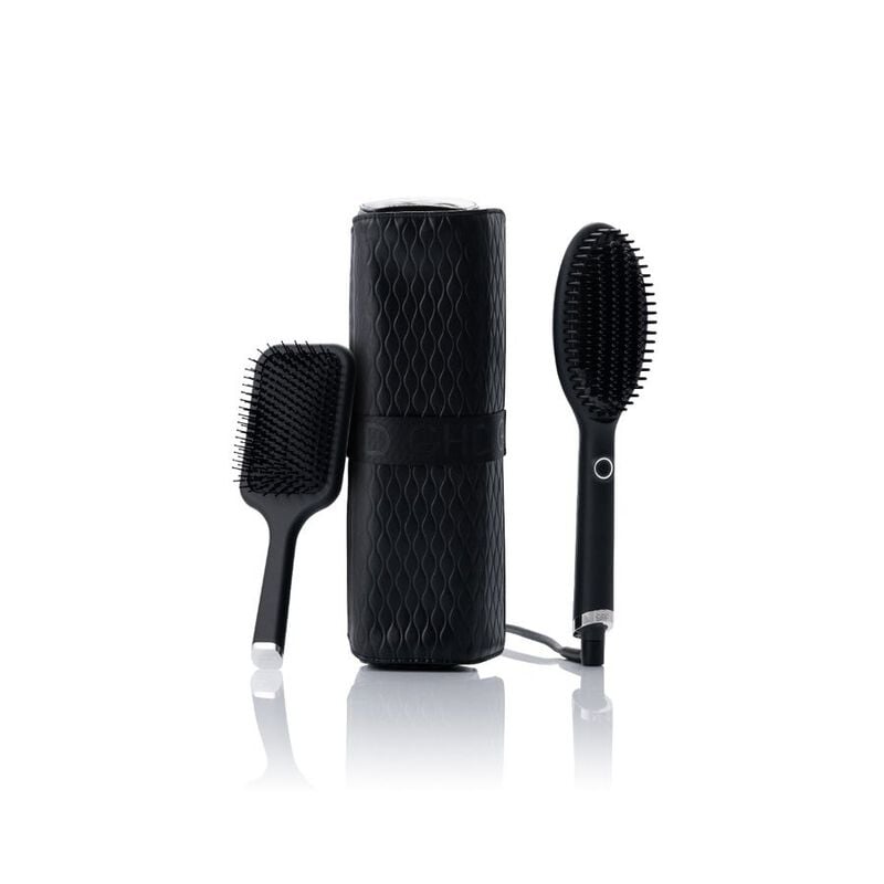ghd glide hot brush & paddle brush gift set