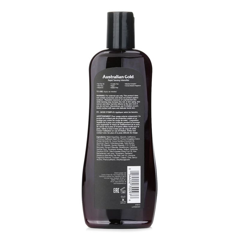 australian gold rapid tanning intensifier