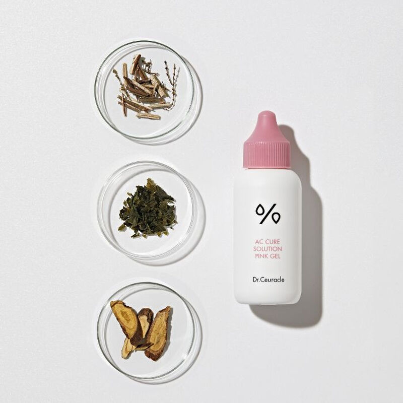 dr. ceuracle ac cure solution pink gel cleanser, mild subacidic for sensitive skin