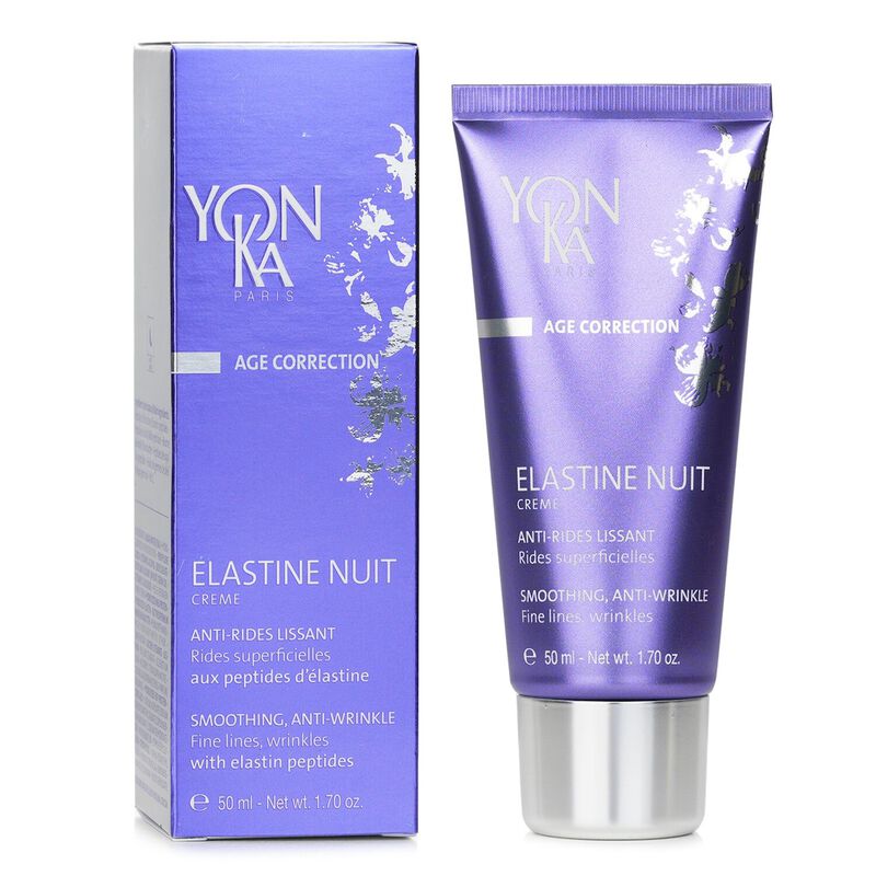 yonka age correction elastine nuit creme with elastin peptides smoothing, antiwrinkle