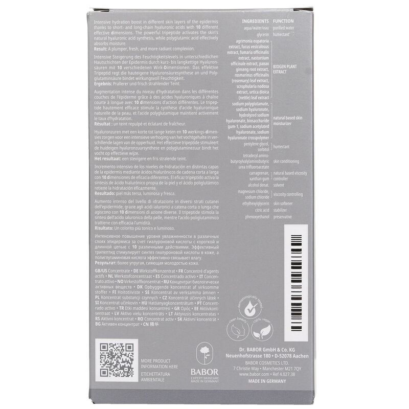 babor 10d hyaluronic acid ampoule serum concentrate