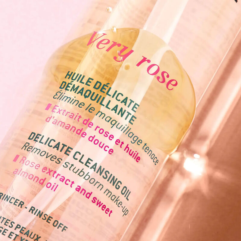 nuxe very rose delicate cleansing oil