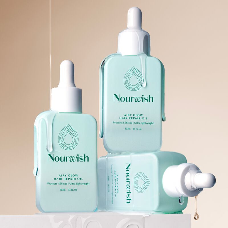 nourwish airy glow hair repair oil