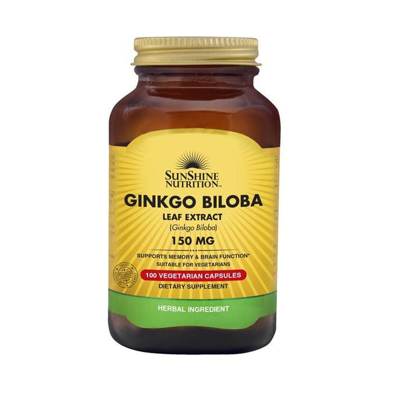 sunshine nutrition ginkgo biloba 150 mg capsule