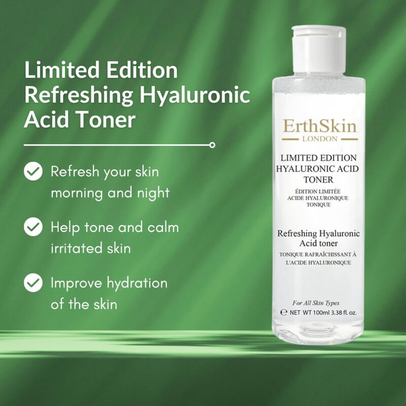 إرث سكين لندن limited edition refreshing hyaluronic acid toner 100ml