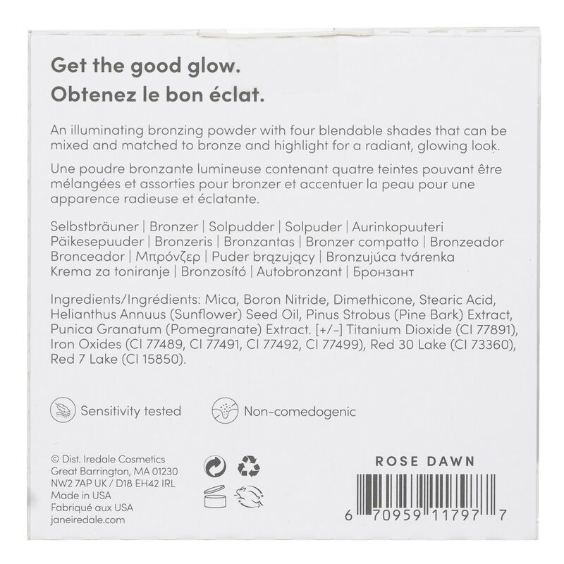 جين إيريديل باليت برونزر لمعان إعادة تعبئة