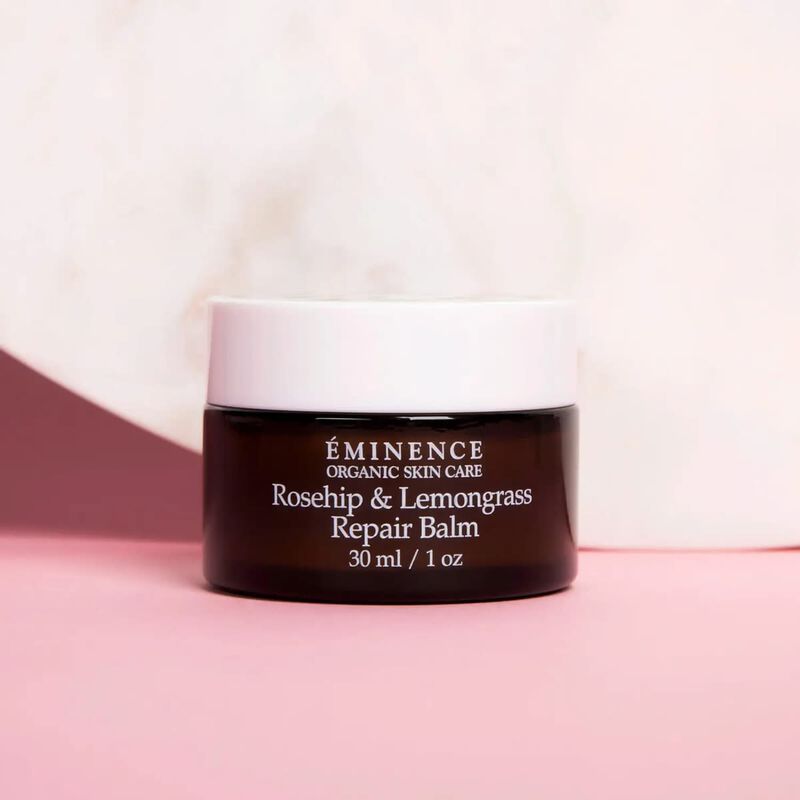 eminence organic skin care rosehip and lemongrass repair balm