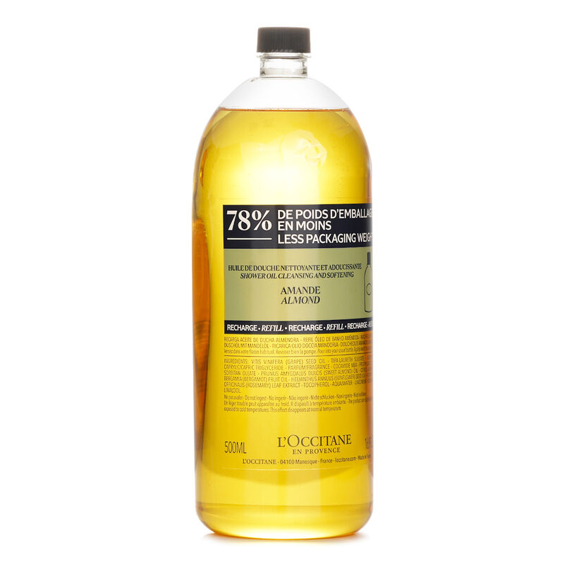 l'occitane almond cleansing & softening shower oil