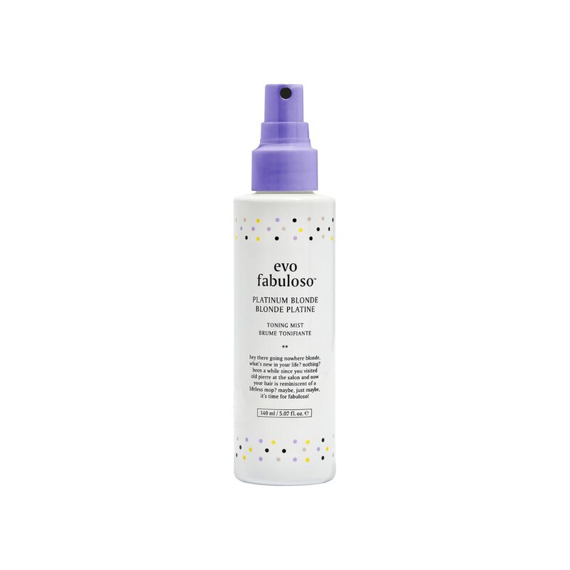 evo fabuloso platinum blonde toning mist