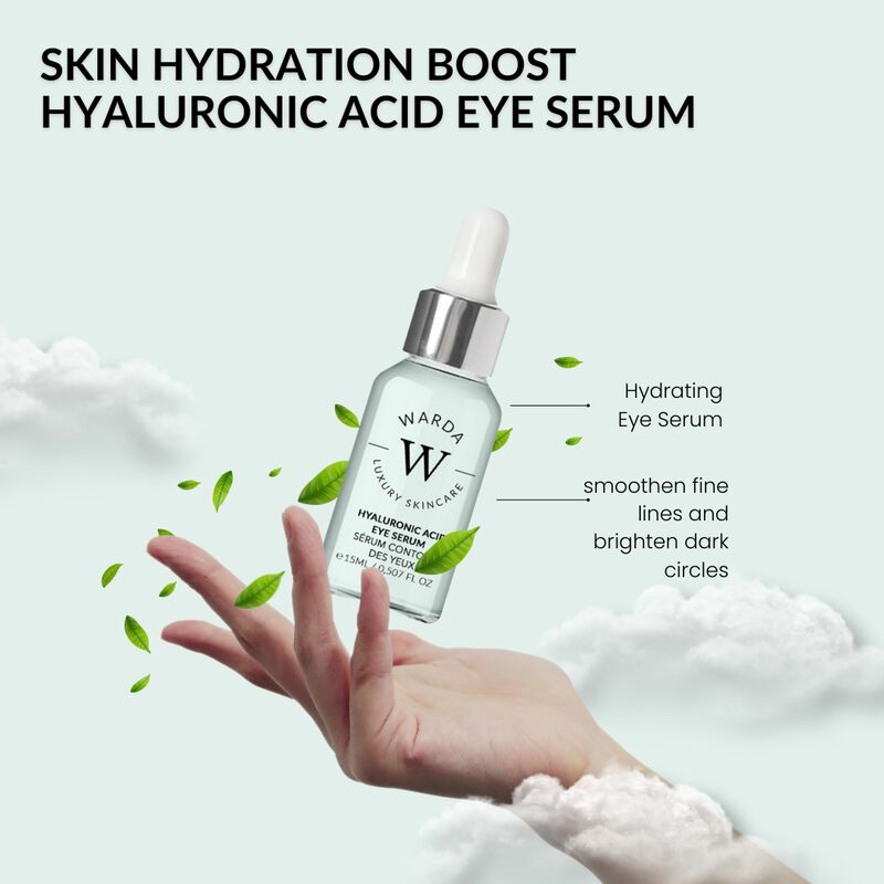 erthskin london skin hydration boost hyaluronic acid eye serum 15ml