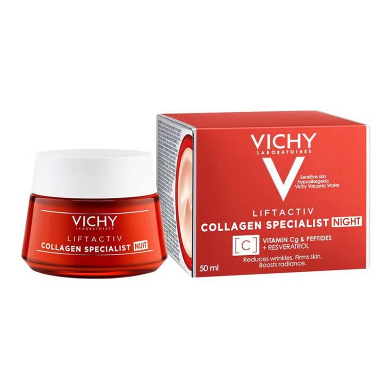 vichy كريم ليلي للبشرة المتخصص بالكولاجين ليفتاكتيف