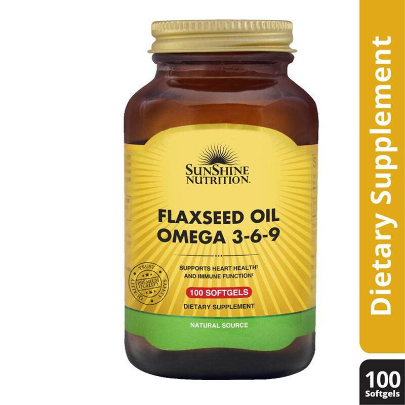 sunshine nutrition organic flaxseed oil omega 369