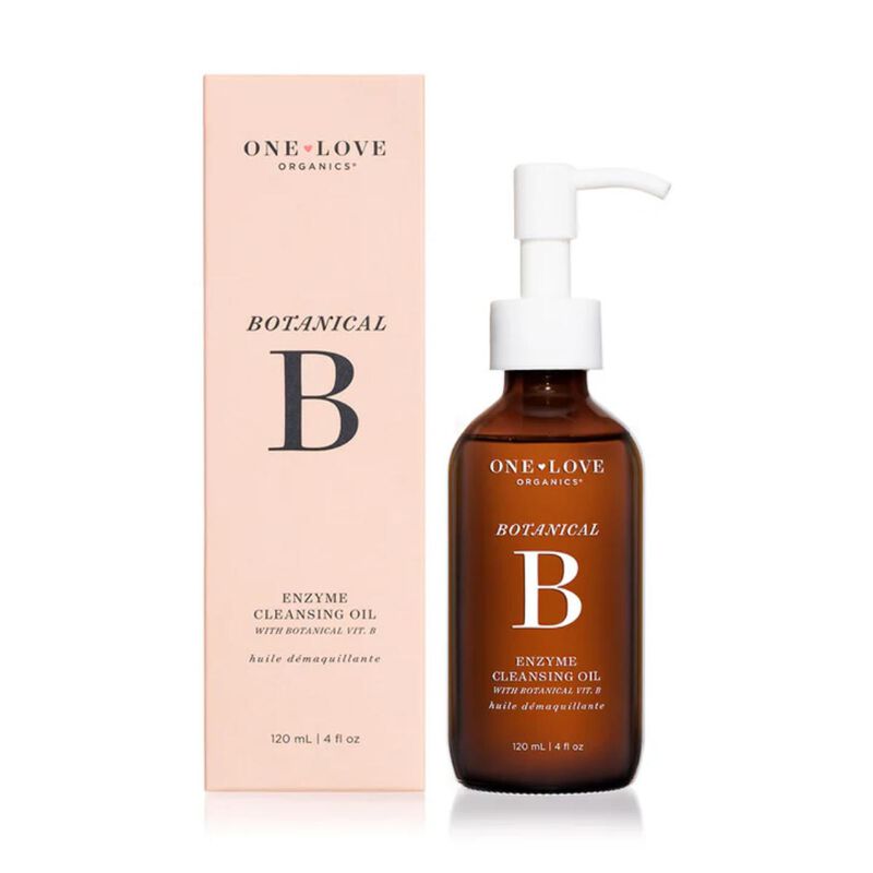 one love organics botanical b enzyme cleansing oil plus makeup remover