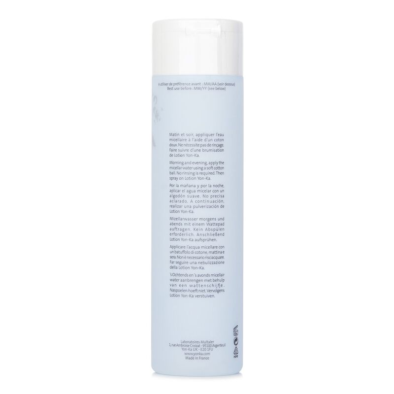 yonka essentials micellar cleansing water with sea lavender  face, eyes & lips